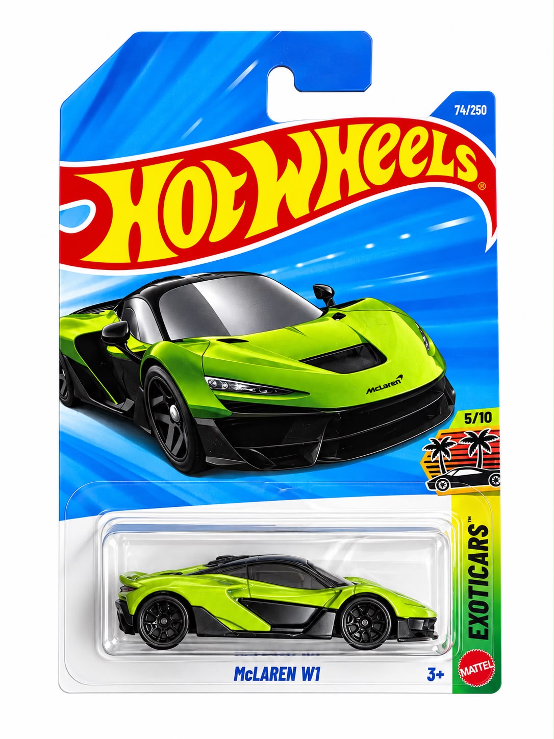 Hot Wheels McLaren W1 in lime green