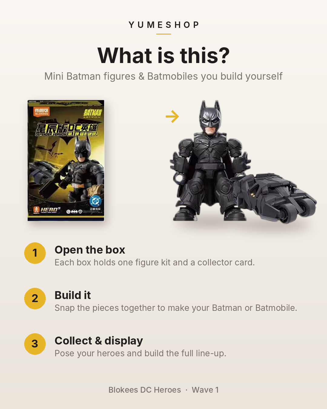 Batman Blokees Blind Box | Building Blocks | DC Figure | Model Kit