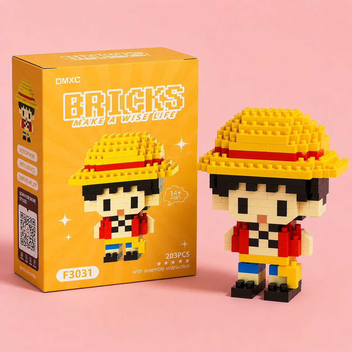 DMXC Bricks One Piece Monkey D. Luffy micro building blocks figure