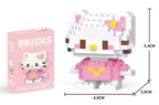 Hello Kitty Mini Building Bricks Figure – 146 Pieces DIY Micro Block Set | Cute Kawaii Desk Decor & Gift