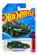 Hot Wheels 2018 Honda Civic Type R in metallic green