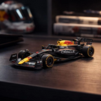QY Toys Red Bull Racing F1 Car 1:43 Scale Model – Black Mamba Edition | Collectible with Acrylic Display Box