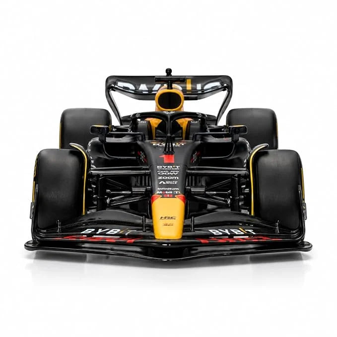 Jimyog 1:10 F1 RC Racing Car – Black Racing Edition | 15 km/h High Speed with Engine Sounds & 2.4GHz Remote