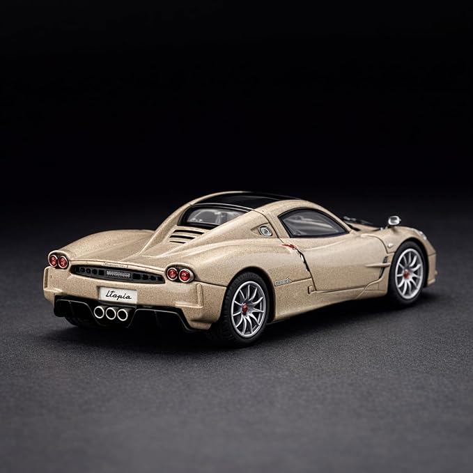 CCA Pagani Utopia 1:64 Scale Diecast Model Car – Champagne Gold | Premium Collectible Hypercar (S24-01)