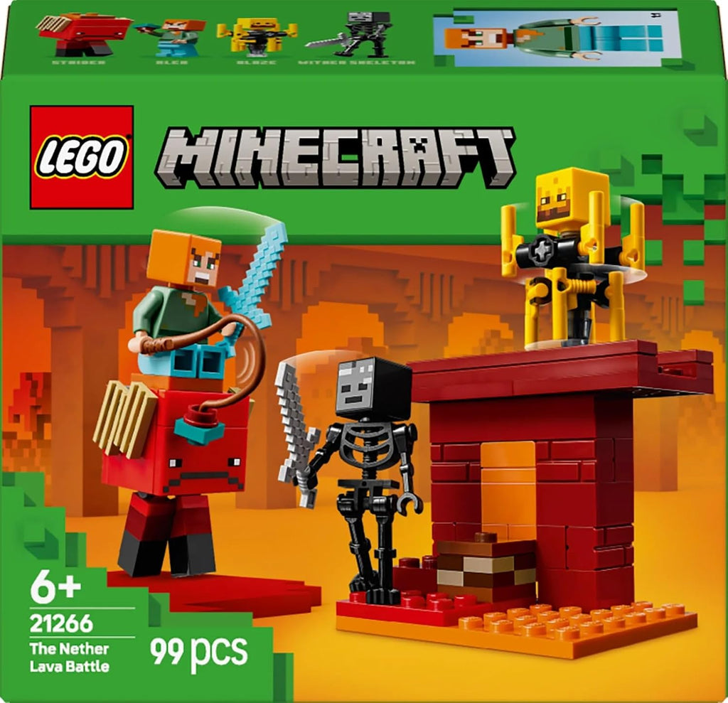 LEGO Minecraft 21266 The Nether Lava Battle building set