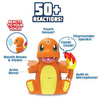 Pokémon My Partner Charmander – Electronic Interactive Figure with Lights, Sound & Motion | Reacts to Touch & Voice, 50+ Reactions (Jazwares)