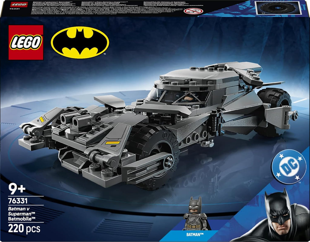 LEGO DC Batman v Superman Batmobile 76331 – 220 Pieces Super Hero Car Building Kit with Armoured Batman Minifigure