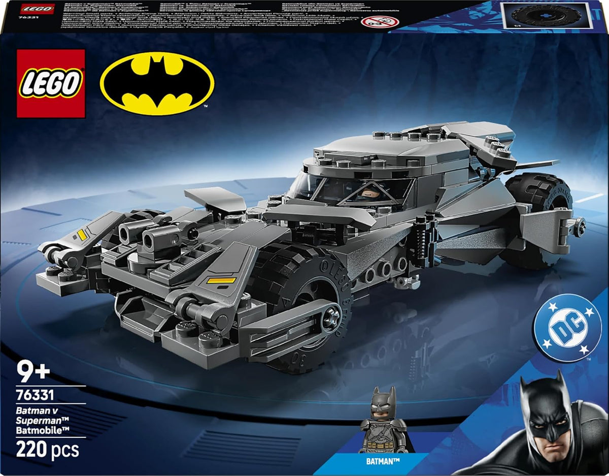 LEGO DC Batman v Superman Batmobile 76331 – 220 Pieces Super Hero Car Building Kit with Armoured Batman Minifigure