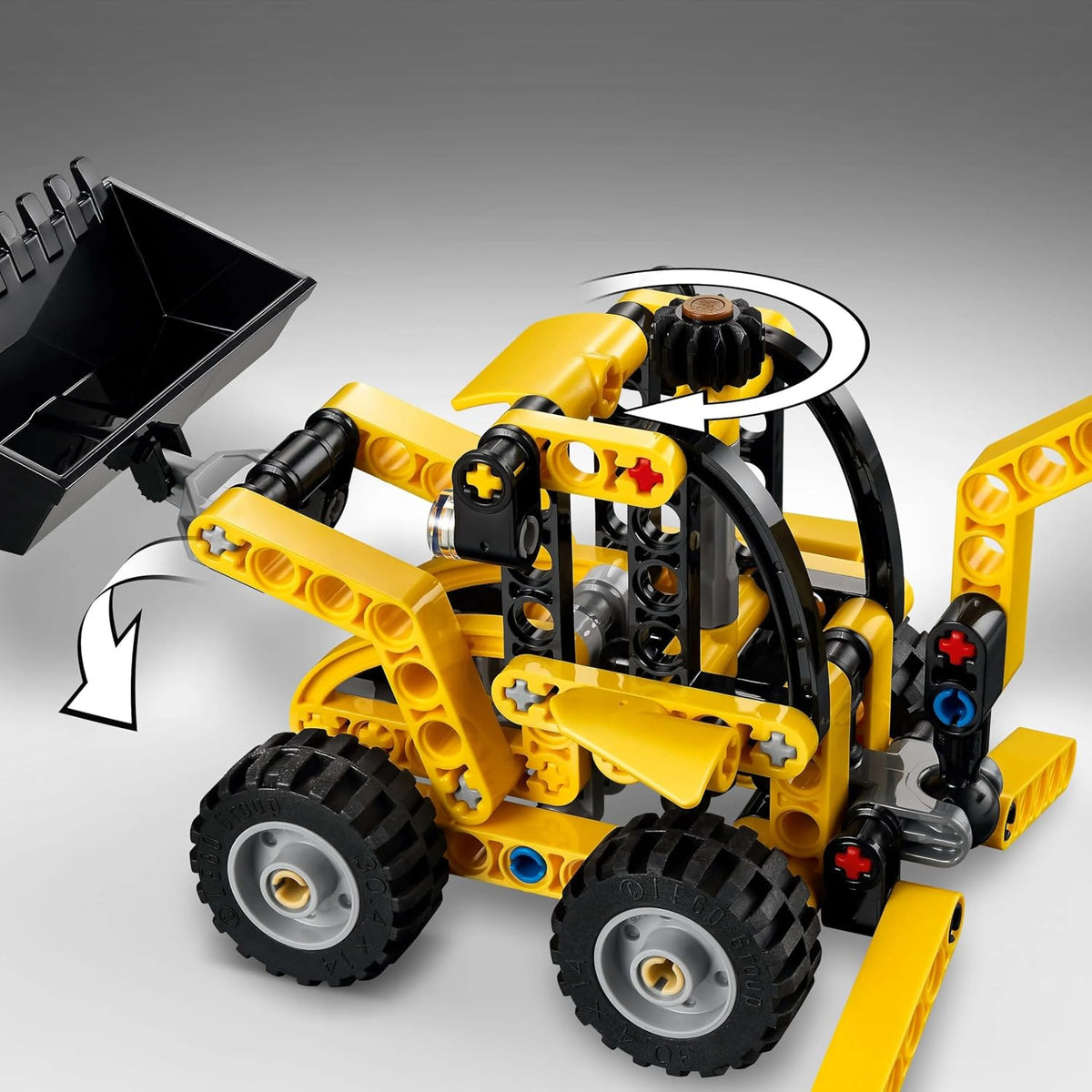 LEGO Technic Backhoe Loader 42197 – 104 Pieces Construction Vehicle Building Set