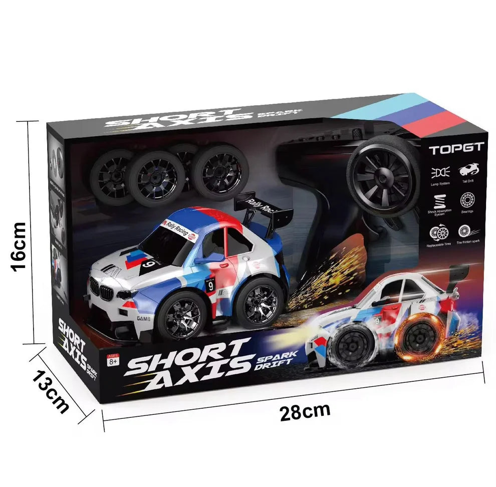 TOPGT BMW Spark drift RC car in rally livery