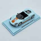 CCA Porsche 918 Spyder 1:64 Scale Diecast Model Car – Gulf Livery Light Blue & Orange | Premium Collectible Supercar