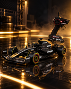 Jimyog 1:10 F1 APXGP RC Racing Car – Black & Gold | 15 km/h High Speed with Simulation Sounds & 2.4GHz Controller