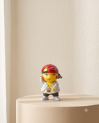 Pikachu with Cap Mini Figure – 8 cm Cute Streetwear Style PVC Figure | Desk Decor & Cake Topper