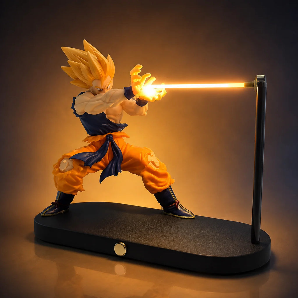 Goku Super Saiyan Kamehameha LED light-up figure