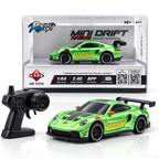HB Toys Mini Drift 1:64 Scale RC Car – Metallic Green | 2.4GHz & App Remote Control Alloy Drift Car