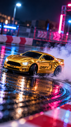 HB Toys Mini Drift 1:64 Scale RC Car – Chrome Gold | 2.4GHz & App Remote Control Alloy Drift Car