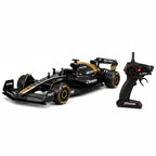 Jimyog 1:10 F1 RC racing car in black and gold