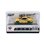 HB Toys Mini Drift 1:64 Scale RC Car – Chrome Gold | 2.4GHz & App Remote Control Alloy Drift Car