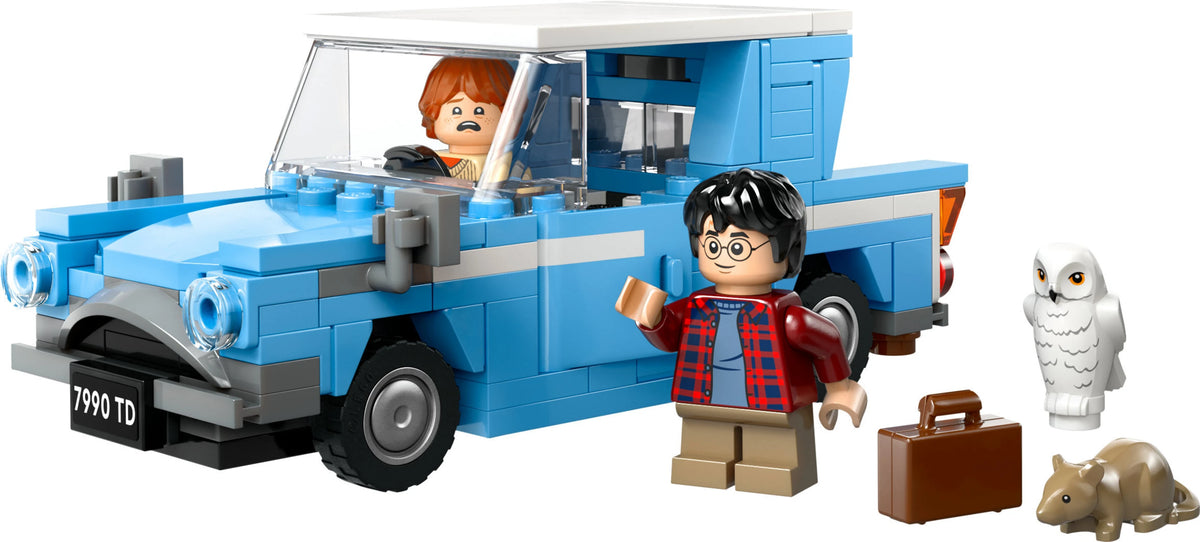 LEGO Harry Potter Flying Ford Anglia 76424 – 165 Pieces Car Building Set with Harry, Ron & Hedwig