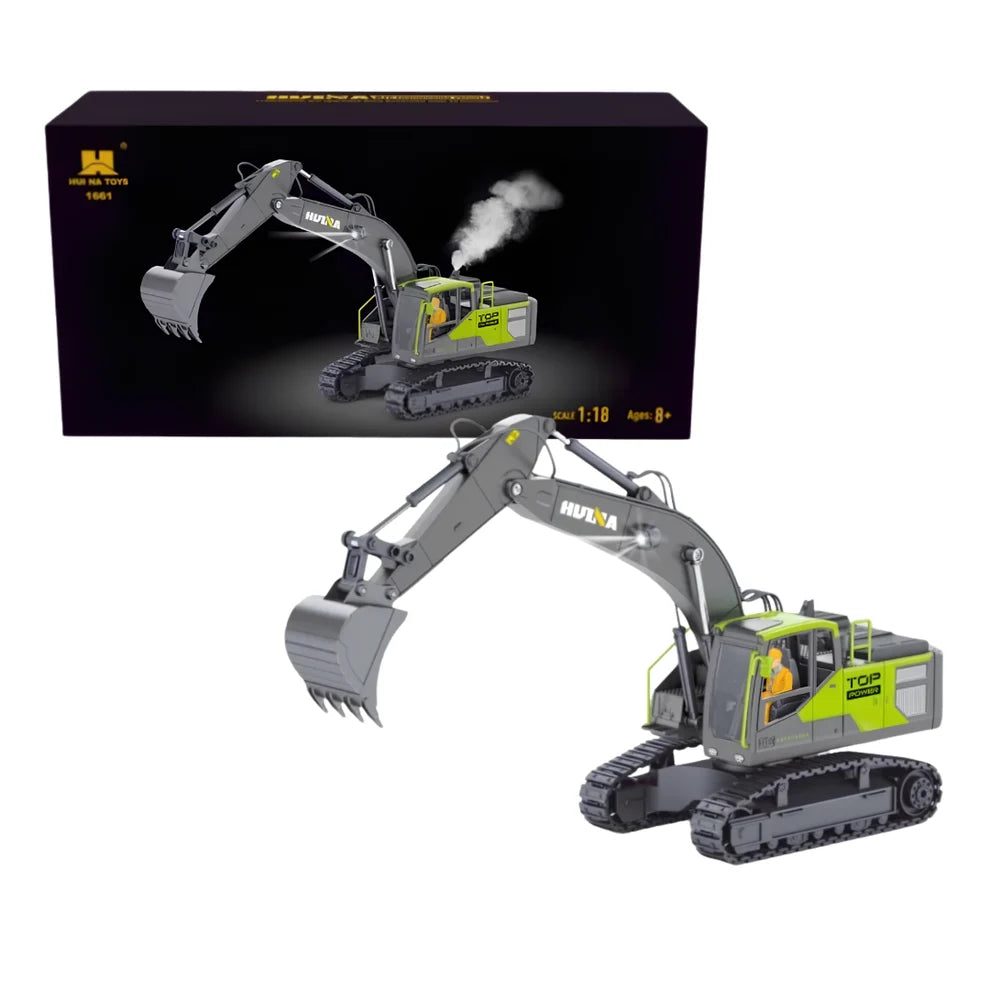 HUINA 1661 1:18 die-cast RC excavator