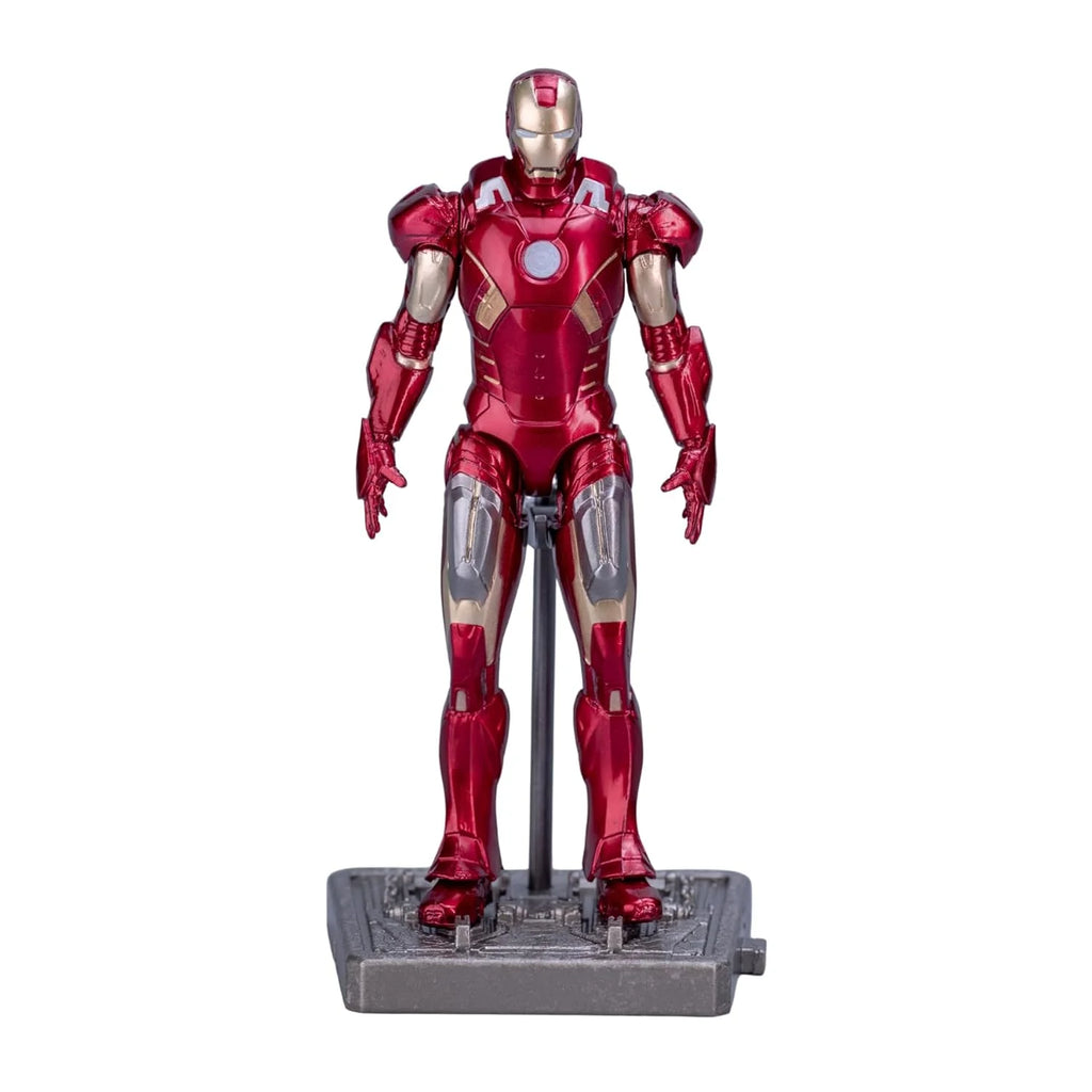 ZD Toys Iron Man Mark VII (MK7) Action Figure – 4-Inch Scale Base Version with Display Stand | Official Marvel Collectible