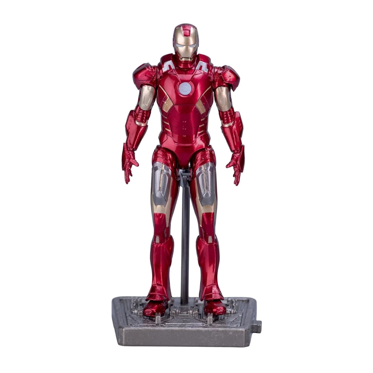 ZD Toys Iron Man Mark VII (MK7) Action Figure – 4-Inch Scale Base Version with Display Stand | Official Marvel Collectible
