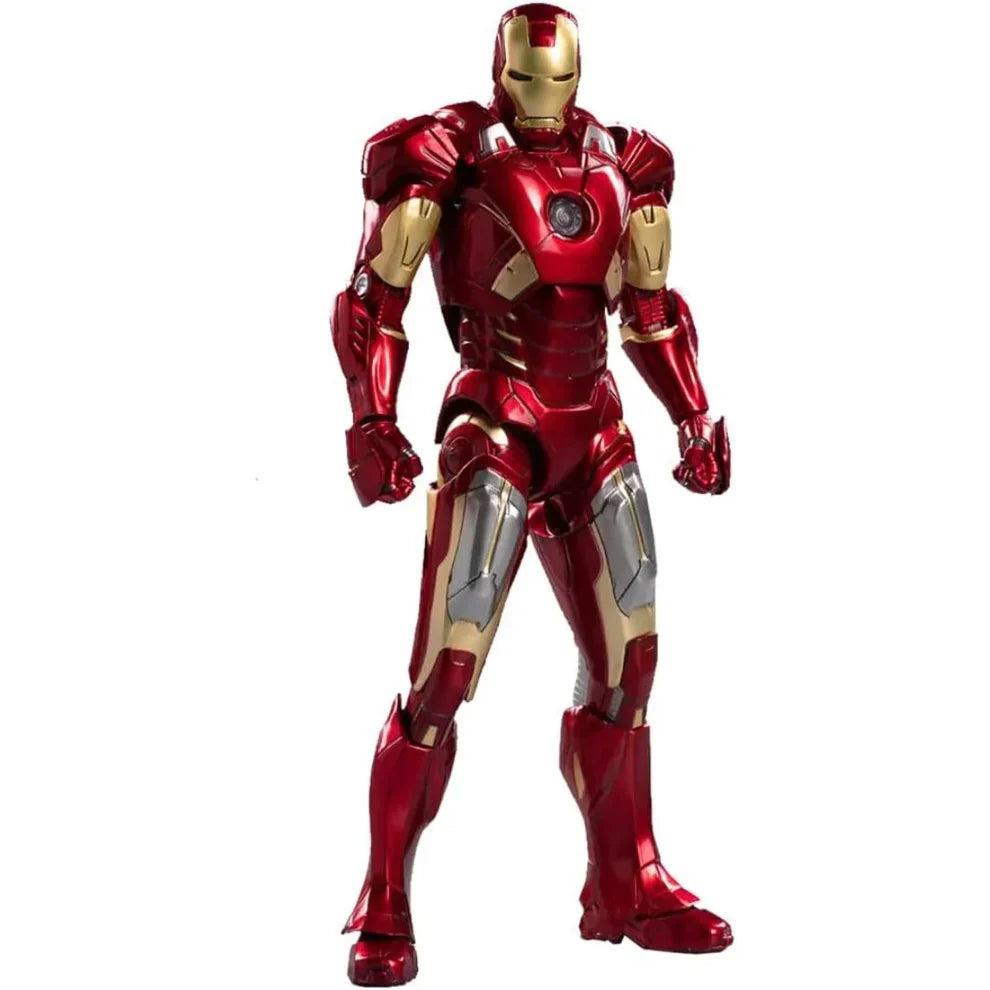 ZD Toys Iron Man Mark VII (MK7) Action Figure – 4-Inch Scale Base Version with Display Stand | Official Marvel Collectible