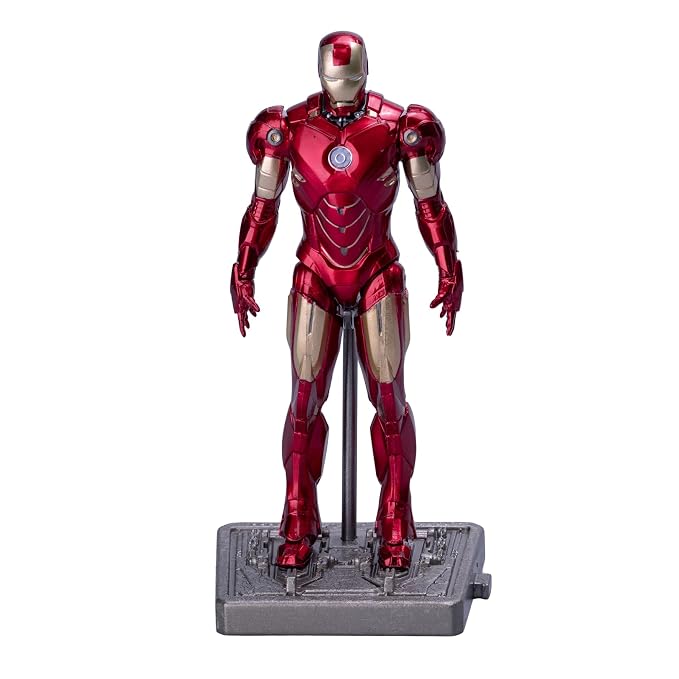 ZD Toys Iron Man Mark IV (MK4) Action Figure – 4-Inch Scale Base Version with Display Stand | Official Marvel Collectible