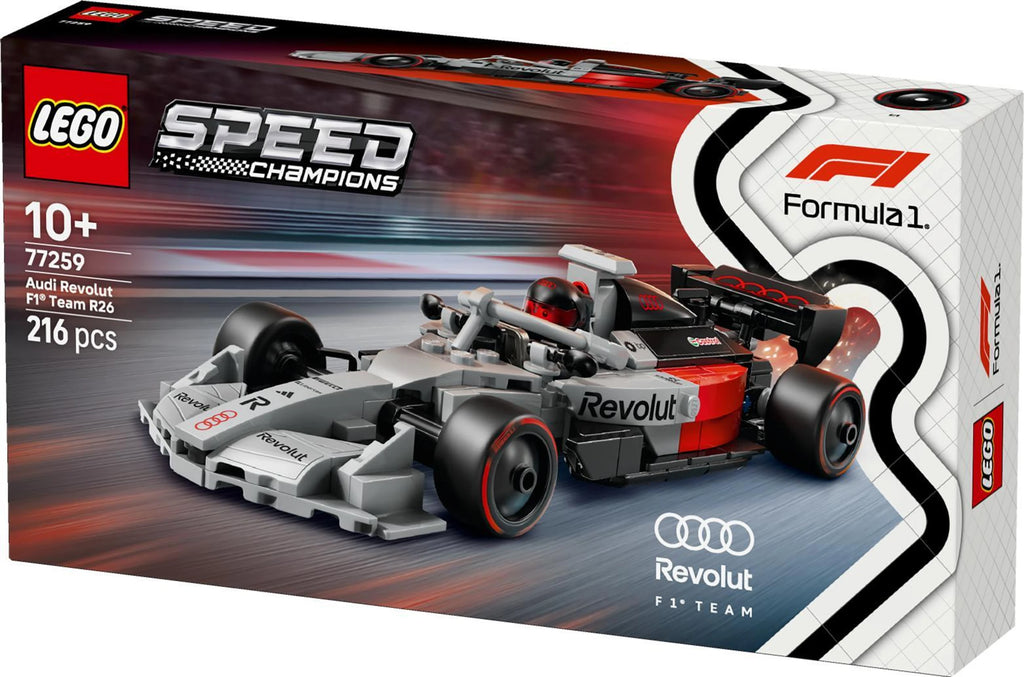 LEGO Speed Champions Audi Revolut F1 Team R26 77259 – 216 Pieces Formula 1 Race Car Building Set with Driver Minifigure