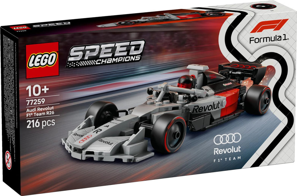 LEGO Speed Champions Audi Revolut F1 Team R26 77259 – 216 Pieces Formula 1 Race Car Building Set with Driver Minifigure