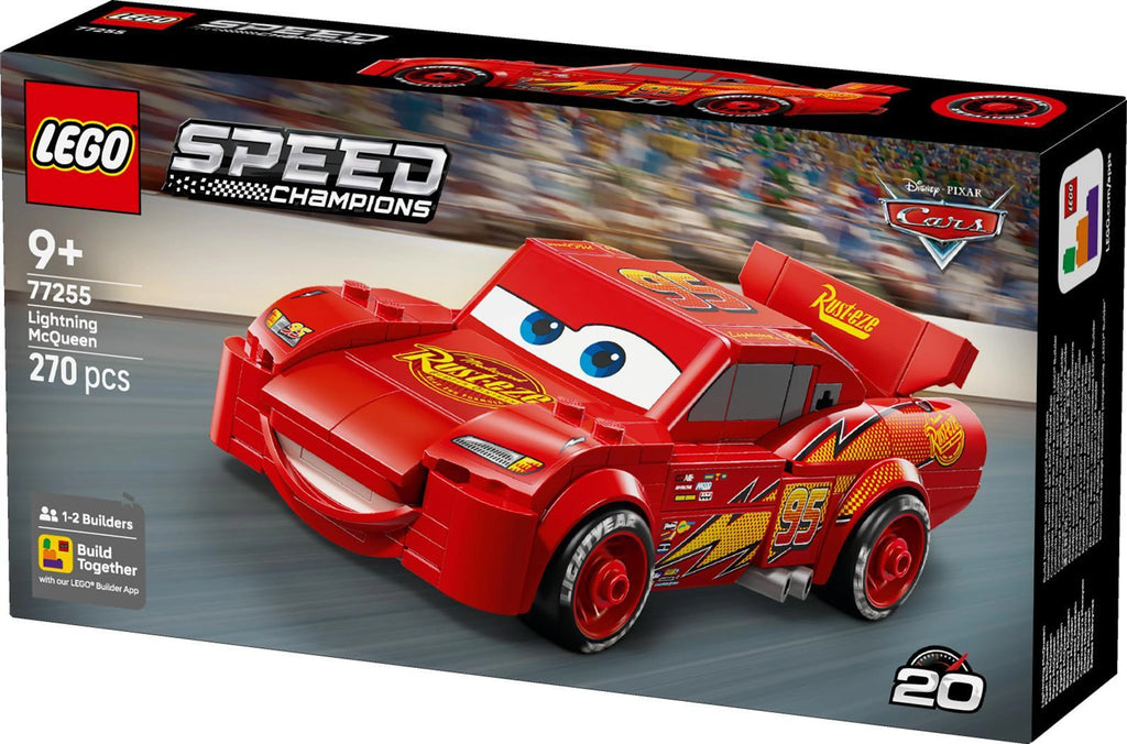 LEGO Speed Champions Disney Pixar Cars Lightning McQueen 77255 – 270 Pieces Car Building Set