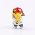 8 cm Pikachu mini figure wearing a cap