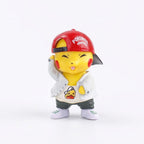 8 cm Pikachu mini figure wearing a cap
