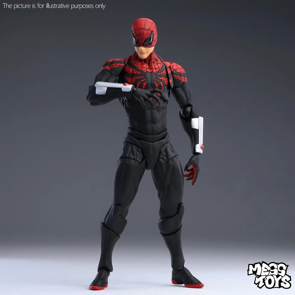 Superior Spidy-Man 16 cm action figure in black and red with mechanical arms