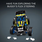 LEGO Technic Off-Road Race Buggy 42164 – 219 Pieces Car Building Set with Moving Engine & Suspension