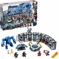 Iron Man Armour Hall building blocks set with Igor mech and minifigures