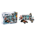 Iron Man Armoury building blocks set with Hot Rod car and minifigures