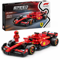 Ferrari F1 race car building blocks set with driver minifigure