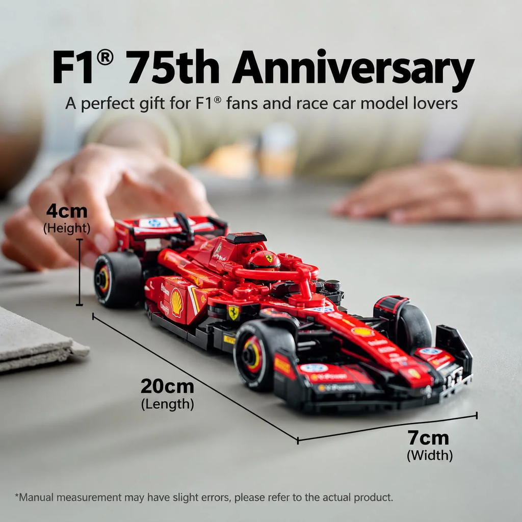 Ferrari F1 Race Car Building Blocks Set 68092 – 275 Pieces with Driver Minifigure | 20 cm Formula 1 Model