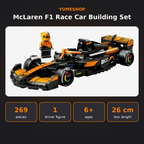 McLaren F1 Race Car Building Blocks Set 68091 – 269 Pieces with Driver Minifigure | Papaya Formula 1 Model